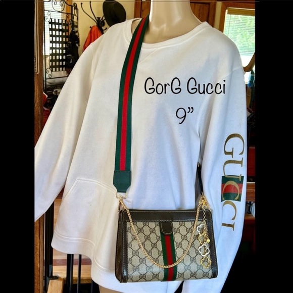 🚫SOLD🚫GUCCI OPHIDIA SUPREME 🔥🌺GorG🌺🔥3/Way Rare Size 9”🌺🔥Super Attractive - Picture 2 of 13